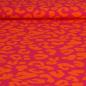 Preview: Dekostoff Canvas Leo Animalprint orange pink